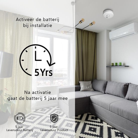"ELRO FS1805 Smoke Detector 2-Pack with 5-Year Battery and Magnetic Mount - Compliant with European Standard EN14604"
Product Name in English: ELRO FS1805 Smoke Detector