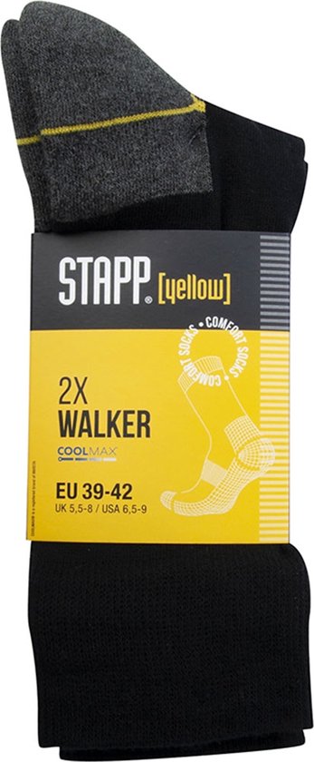 "Stapp Yellow - Walker 4425.699 - 6-Pack Cool Seamless Walking Socks - Black - Unisex - Size 43-46"
Product Name in English: Stapp Yellow - Walker 4425.699 - 6-Pack Cool Seamless Walking Socks