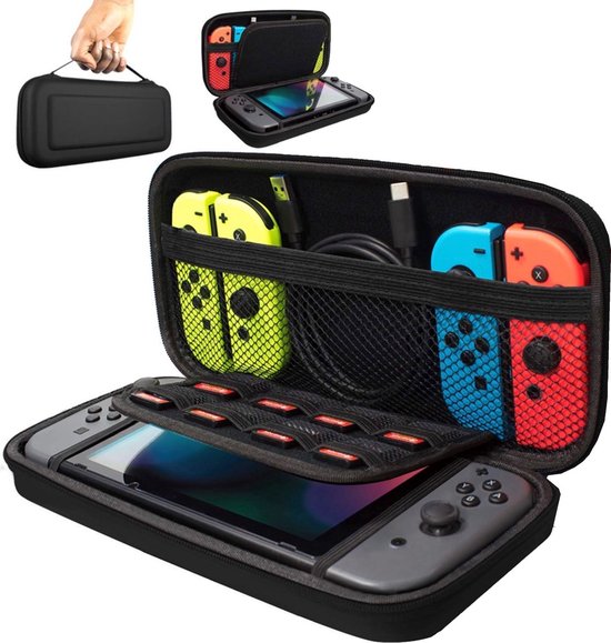 Ultimate 30-in-1 Nintendo Switch Accessory Kit - Protective Case, Storage Bag, Screen Protector, Joy-Con Grips, Steering Wheels, Charging Dock, Game Card Holder