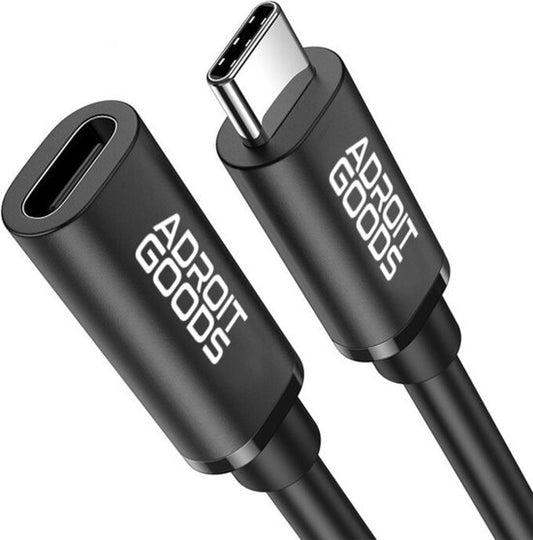 "AdroitGoods USB-C Verlengkabel - 10Gbps - Female naar Male Adapter - 1 Meter - Zwart"
"AdroitGoods USB-C Extension Cable - 10Gbps - Female to Male Adapter - 1 Meter - Black"
Productnaam in het Engels: AdroitGoods USB-C Extension Cable 10Gbps Female to Male Adapter 1 Meter Black