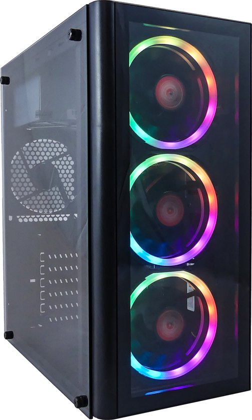 "Budget Gaming PC - AMD Ryzen 5 6-Core RGB - 16GB RAM (2x8GB Dual-Channel) - 500GB SSD - RX Vega 7 - Windows 11 - VISION"
Productnaam in het Engels: "AMD Ryzen 5 6-Core RGB Budget Gaming PC"