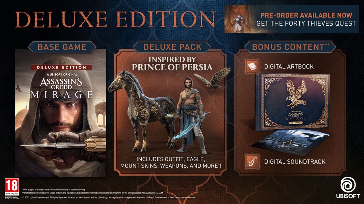 Natuurlijk! Hier is een herschreven versie van de titel in het Engels:
**"Assassin's Creed Mirage Deluxe Edition - Ultimate Gaming Experience for Xbox One & Series X"**
Deze titel benadrukt de exclusiviteit van de Deluxe Edition en de optimale spelervaring op beide Xbox-platformen.