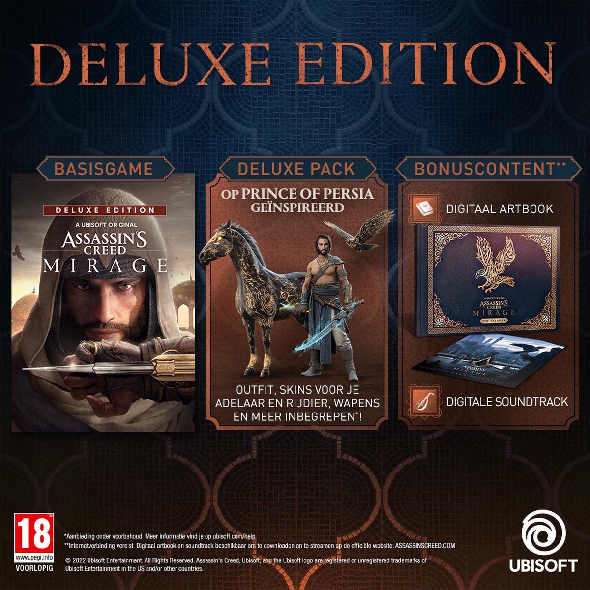 Natuurlijk! Hier is een herschreven versie van de titel in het Engels:
**"Assassin's Creed Mirage Deluxe Edition - Ultimate Gaming Experience for Xbox One & Series X"**
Deze titel benadrukt de exclusiviteit van de Deluxe Edition en de optimale spelervaring op beide Xbox-platformen.