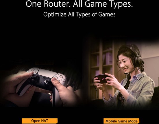 ASUS TUF Gaming AX3000 - Gaming Extendable Router - 4G / 5G Router Replacement - WiFi 6
ASUS TUF Gaming AX3000