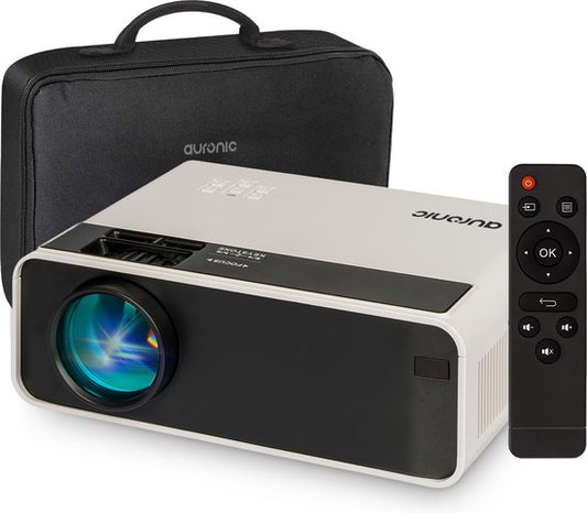 "Auronic Beamer - 4500 Lumen - WiFi - 200 inch Projector - Full HD - HDMI Cable, Remote Control, and Carrying Case - White"
Auronic Beamer