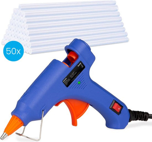Auronic High-Performance Glue Gun - Includes 50 Glue Sticks - 20W Power