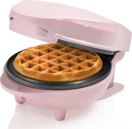 "Bestron Mini Waffle Maker for Classic Waffles - Non-Stick Waffle Iron for Children's Parties, Family Gatherings, Easter or Christmas - Retro Design - 550 Watts - Color: Pink"
Product Name in English: Bestron Mini Waffle Maker