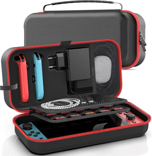 "Draagbare Opbergtas Koffer voor Nintendo Switch - Zwart - Geschikt voor Console en Accessoires"
Productnaam in het Engels: "Portable Storage Case for Nintendo Switch - Black - Suitable for Console and Accessories"