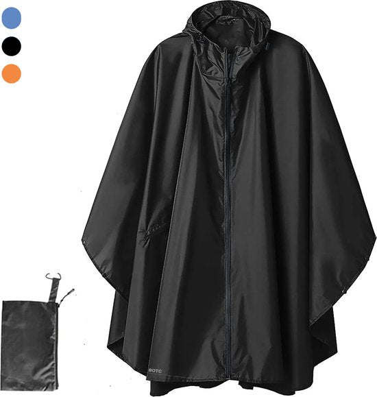 "Waterdichte BOTC Poncho voor Fietsen - Unisex - Zwart"
"BOTC Poncho - Rain Poncho - Bike Poncho - Unisex - Men & Women - Waterproof - Black"