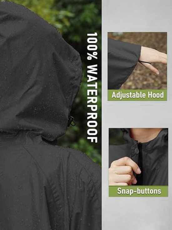 "Waterdichte BOTC Poncho voor Fietsen - Unisex - Zwart"
"BOTC Poncho - Rain Poncho - Bike Poncho - Unisex - Men & Women - Waterproof - Black"