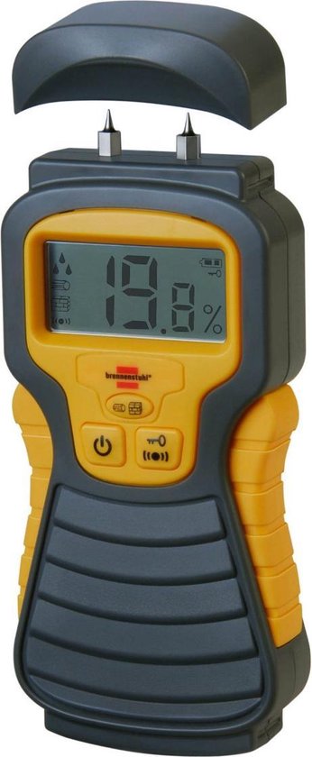 "Brennenstuhl Moisture Meter MD (Wood/Wall/Building Material Moisture Meter, with LCD Display) Anthracite/Yellow"
Moisture Meter MD
