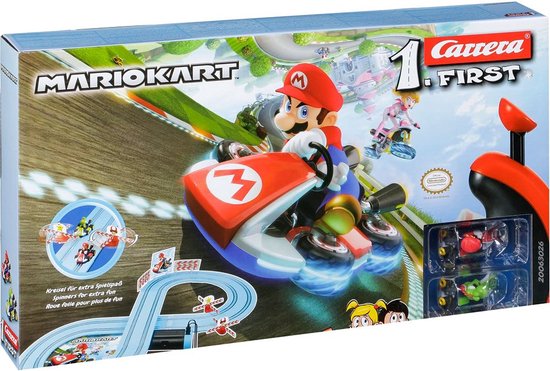 "Carrera First Mario Kart 2.4 Meter Race Track - Toy Car Racing Set"
Product Name in English: "Carrera First Mario Kart"