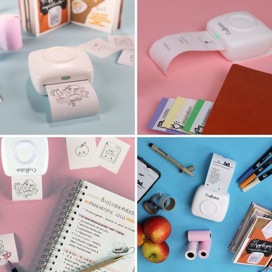 Crafts&Co Mini Pocket Printer - Sticker Printer - Mobile Photo Printer - Christmas Gift - Includes 3x Rolls
Crafts&Co Mini Pocket Printer