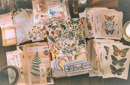 "Nature Deco Sticker and Paper Set - 200 Pieces - Bullet Journal Stickers - Planner Agenda Stickers - Scrapbook Stickers/Paper - Hobby Paper - Stickers and Hobby Paper for Adults and Children"
"Nature Deco Sticker and Paper Set"