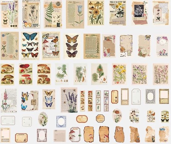 "Nature Deco Sticker and Paper Set - 200 Pieces - Bullet Journal Stickers - Planner Agenda Stickers - Scrapbook Stickers/Paper - Hobby Paper - Stickers and Hobby Paper for Adults and Children"
"Nature Deco Sticker and Paper Set"