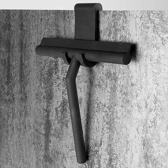 "Douchewisser met Ophangsysteem - Zwart - Badkamer Accessoires - Raamwisser - Trekker Douche - Silicone - Afmetingen: 21cm x 16cm"
English product name: Shower Squeegee with Hanging System - Black
