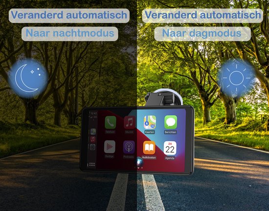 Ultimate 7" Smart Navigation System - Wireless Apple CarPlay & Android Auto - Touchscreen Bluetooth Car Stereo