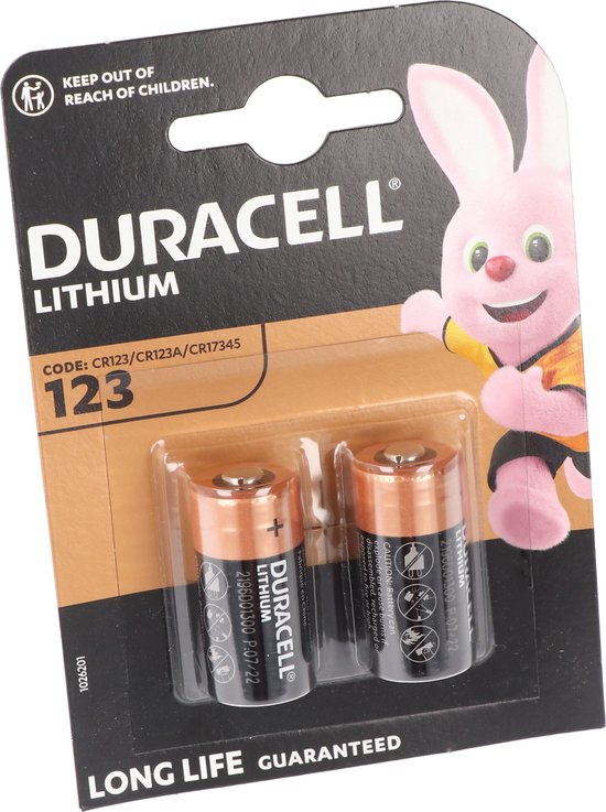 Duracell Ultra Photo CR123A Batteries - Pack of 2
Duracell Ultra Photo CR123A