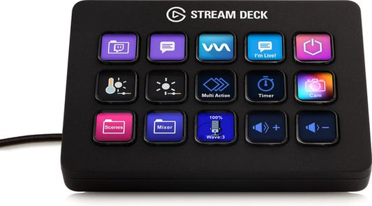 Elgato Stream Deck MK.2 - Zwart
Elgato Stream Deck MK.2 Black
(Note: The translation of the product name to English is already provided in the second part of the question.)