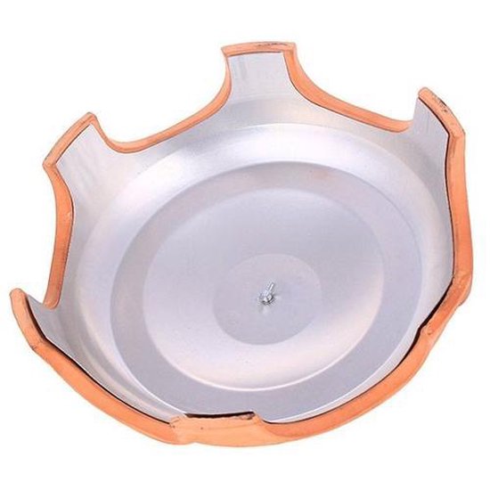 Ultimate 6-Person Pizzarette with Handcrafted Terracotta Dome - 6 Insulated Spatulas - Stainless Steel Baking Plate - Cool Touch