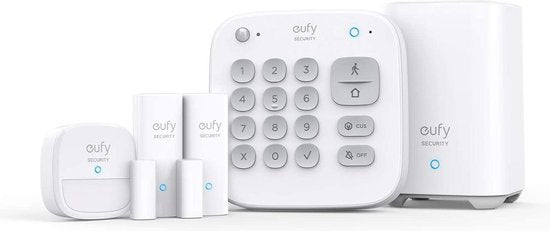 eufy Security 5-Piece Alarm Kit - White, Security System with Keypad, Motion Sensor, and 2 Window/Door Sensors
eufy Security 5-Piece Alarm Kit