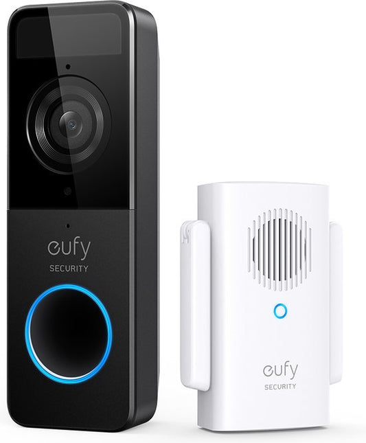 eufy Security Wi-Fi Video Doorbell Set - White, 1080p Resolution, 120 Days Battery, No Monthly Charge, People Detection, Two-Way Audio, Free Wireless Doorbell Chime
eufy Security Video Doorbell C210