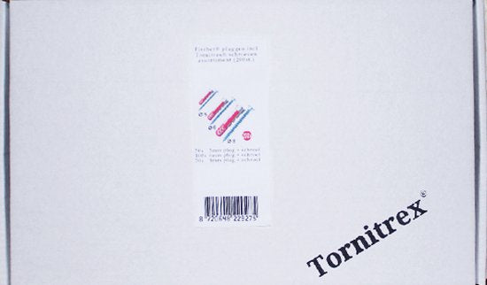 "Fischer Plugs and Screws Set | Assortment | Tornitrex | Duopower | 200 Sets - 400 Pieces"
Product Name in English: Tornitrex Duopower