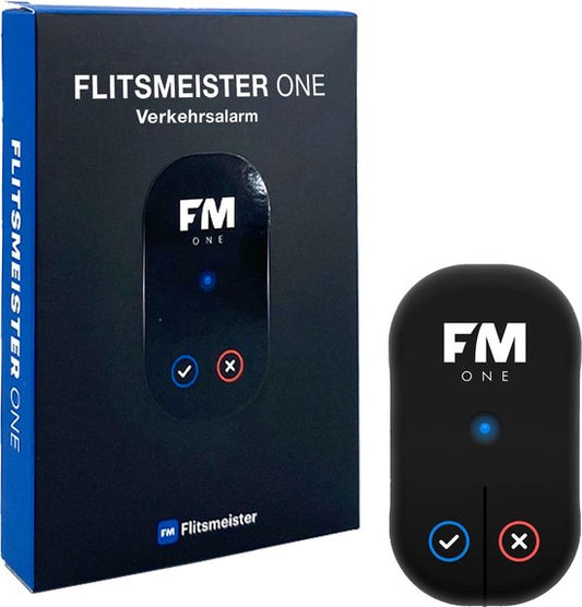 Flitsmeister ONE - Compact Speed and Traffic Alert Device - Seamless Integration with Flitsmeister App - Ideal for Cars and Motorcycles