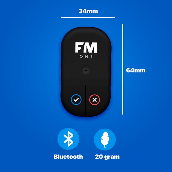 Flitsmeister ONE - Compact Speed and Traffic Alert Device - Seamless Integration with Flitsmeister App - Ideal for Cars and Motorcycles