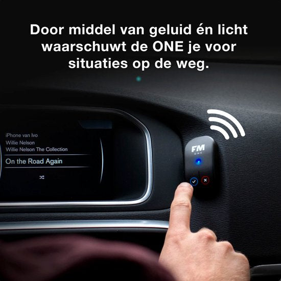 Flitsmeister ONE - Compact Speed and Traffic Alert Device - Seamless Integration with Flitsmeister App - Ideal for Cars and Motorcycles