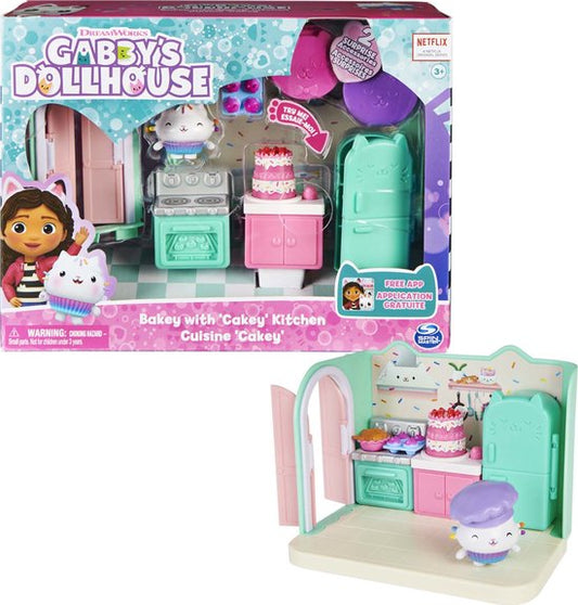 Gabby's Poppenhuis - Cakey's Keuken-speelset
Gabby's Dollhouse - Cakey's Kitchen Playset
