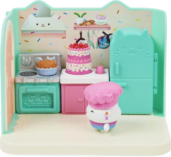 Gabby's Poppenhuis - Cakey's Keuken-speelset
Gabby's Dollhouse - Cakey's Kitchen Playset