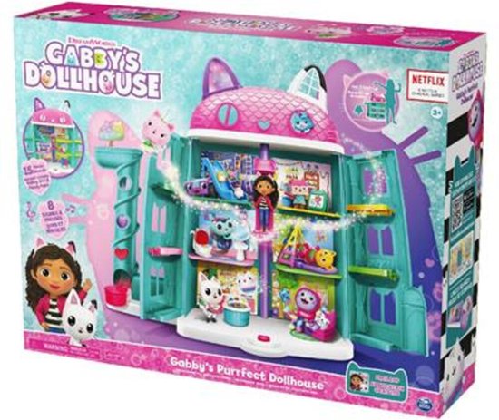 Natuurlijk! Hier is een herschreven versie van de titel in het Engels:
**Gabby's Magical Dollhouse - Over 60cm Tall - Includes Gabby & Pandy Figures, 8 Furniture Pieces & 3 Accessories - Perfect for Kids 3+**
Deze titel benadrukt de belangrijkste kenmerken en voordelen van het product op een duidelijke en aantrekkelijke manier.