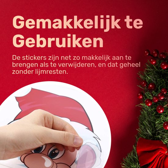 Christmas Window Stickers - Christmas Window Decorations - Christmas Stickers - Window Stickers for Kids - Indoor Christmas Decorations - Santa Claus - Reindeer - 50 pieces
Christmas Window Stickers