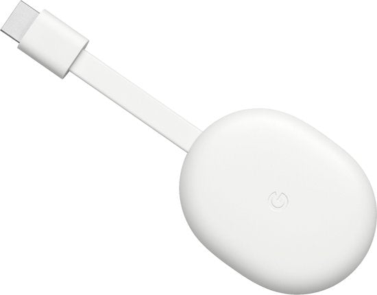 Ultimate 4K HDR Streaming with Google Chromecast & Google TV - White