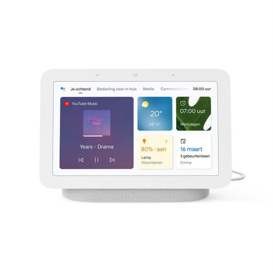 "Google Nest Hub (2nd Gen) - Smart Home Control in Chalk"