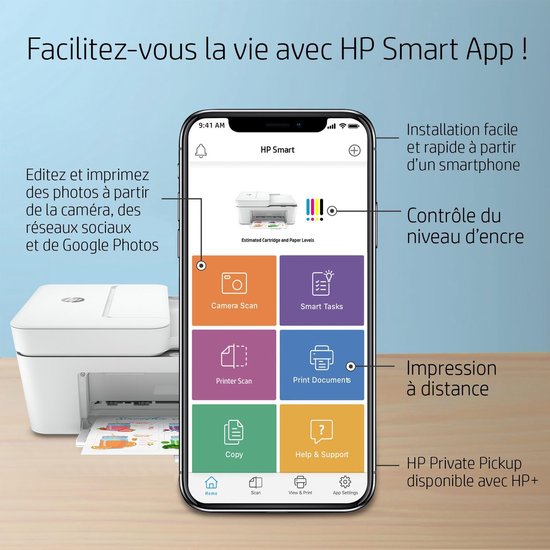 HP DeskJet Plus 4120e - All-in-One Printer - geschikt voor Instant Ink
HP DeskJet Plus 4120e All-in-One Printer with Instant Ink Compatibility
Productnaam in het Engels: HP DeskJet Plus 4120e