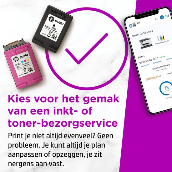 HP DeskJet Plus 4120e - All-in-One Printer - geschikt voor Instant Ink
HP DeskJet Plus 4120e All-in-One Printer with Instant Ink Compatibility
Productnaam in het Engels: HP DeskJet Plus 4120e