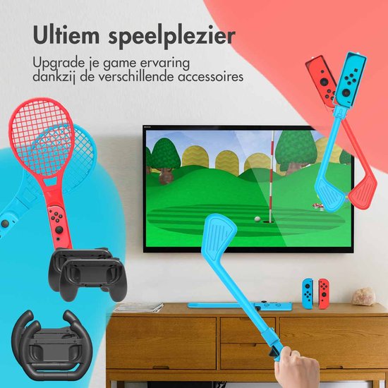 34-Piece iMoshion Set for Nintendo Switch (OLED) - Nintendo Switch Game Accessories and Protection - Golf Sticks, Tennis Rackets, Steering Wheel, Joy Con, Controller, Case, Charging Station - Christmas Gift
iMoshion 34 Piece Set for Nintendo Switch (OLED) - Nintendo Switch Game Accessories and Protection - Golf Sticks, Tennis Rackets, Steering Wheel, Joy Con, Controller, Case, Charging Station - Christmas Gift
