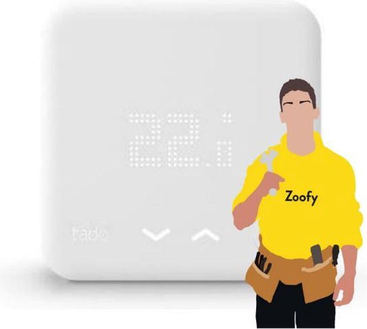 "Tado Thermostat Installation - By Zoofy in collaboration with bol.com - Installation appointment scheduled within 1 working day"
English product name: Tado Thermostat