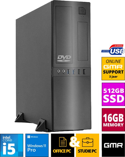 "Intel Complete Desktop PC with Intel Core i5, 16GB RAM, 512GB SSD, DVD+RW, Windows 11 Pro - Business Office Multimedia Computer"
Product Name in English: Intel Complete Desktop PC