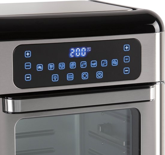 "Inventum GF1200HLD - Airfryer Oven - Hot Air Fryer - 12 Liters - 8 Programs - 5 Accessories - 80 to 200°C - 1500 Watts - Black/ Stainless Steel"
Inventum GF1200HLD Airfryer Oven