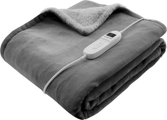 Elektrische Omslagdeken Inventum HB180G - Warmtedeken - 1 Persoons - 180x130 cm - Fleece - Grijs
Electric Wrap Blanket Inventum HB180G
(Note: The translation of the product name is "Electric Wrap Blanket Inventum HB180G")