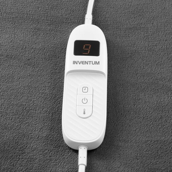 Elektrische Omslagdeken Inventum HB180G - Warmtedeken - 1 Persoons - 180x130 cm - Fleece - Grijs
Electric Wrap Blanket Inventum HB180G
(Note: The translation of the product name is "Electric Wrap Blanket Inventum HB180G")
