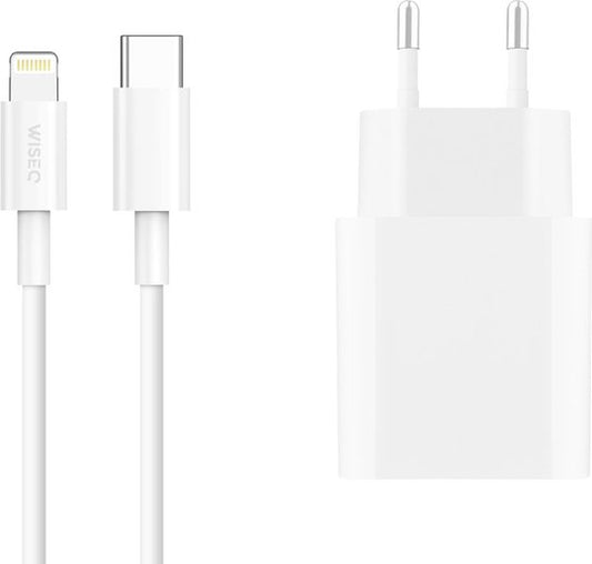 iPhone Fast Charger 2 meter Lightning cable - for Apple iPhone 14, 13, 12, 11, X - iPad - 20W Apple USB C Adapter