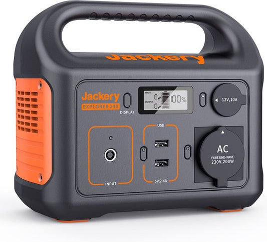 Draagbaar Powerstation Jackery Explorer 240 - Powerbank met 230V Power Station Generator
Jackery Explorer 240