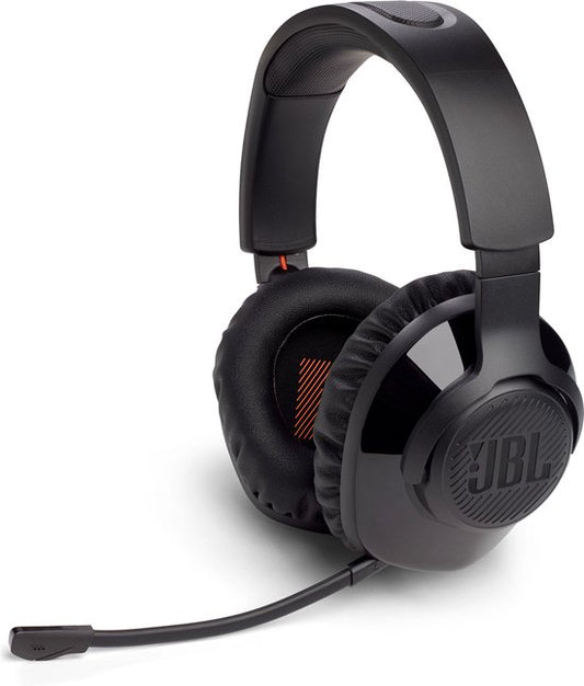 Natuurlijk! Hier is een herschreven versie van de titel in het Engels:
**"JBL Quantum 350 Wireless Gaming Headset - Immersive Over-Ear Sound - Compatible with PS4/PS5, PC & Nintendo Switch - Sleek Black Design"**
Deze titel benadrukt de draadloze functionaliteit, het meeslepende geluid, en de compatibiliteit met meerdere platforms, terwijl het ook de stijlvolle zwarte kleur benadrukt.