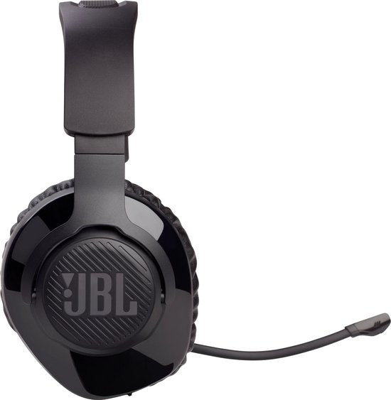 Natuurlijk! Hier is een herschreven versie van de titel in het Engels:
**"JBL Quantum 350 Wireless Gaming Headset - Immersive Over-Ear Sound - Compatible with PS4/PS5, PC & Nintendo Switch - Sleek Black Design"**
Deze titel benadrukt de draadloze functionaliteit, het meeslepende geluid, en de compatibiliteit met meerdere platforms, terwijl het ook de stijlvolle zwarte kleur benadrukt.
