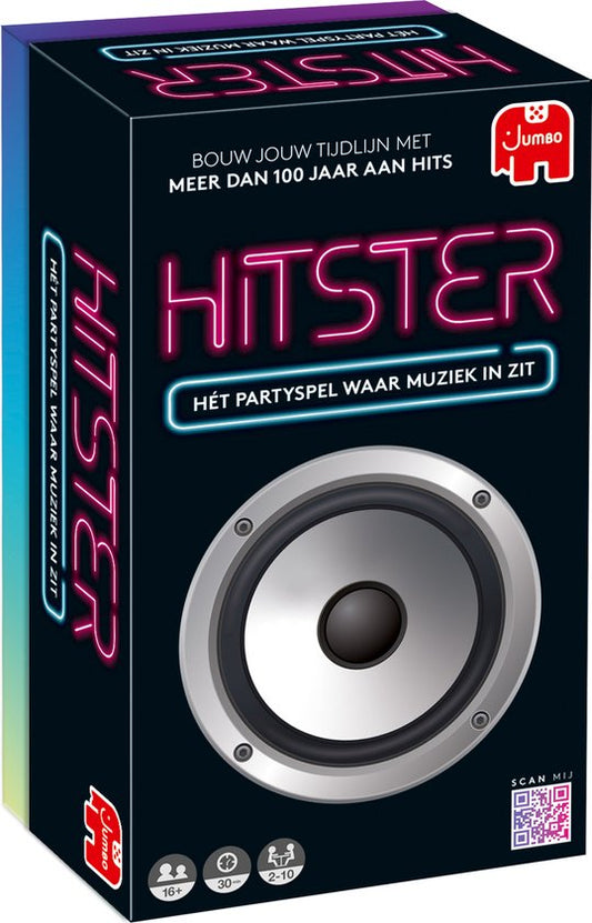 "Jumbo Hitster Partyspel - Nederlandstalig Actiespel"
Productnaam in het Engels: "Jumbo Hitster Party Game"