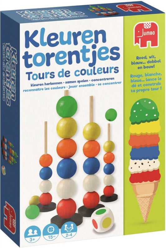 Jumbo Kleurentorentjes - Kinderspel - Leer Kleuren
Jumbo Color Towers - Children's Game - Learn Colors